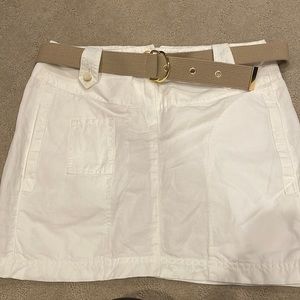 Theory white cotton mini skirt in sizzle 2